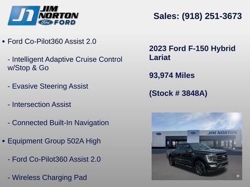 Used 2023 Ford F150 Lariat w/ Equipment Group 502A High AWD/4WD image 11