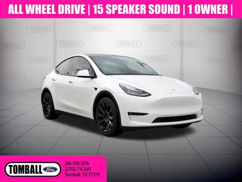 Used 2021 Tesla Model Y Long Range AWD/4WD image 1
