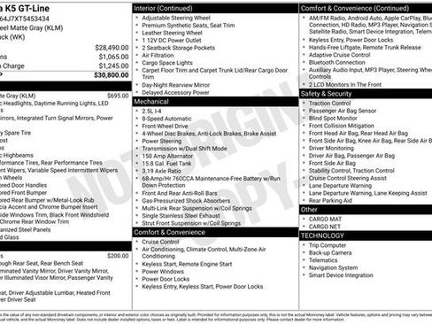 New 2026 Kia K5 GT-Line image 5