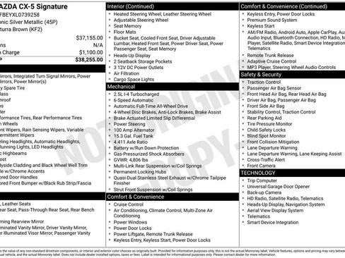 Used 2020 MAZDA CX-5 Signature image 10