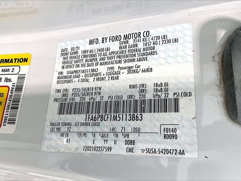Used 2021 Ford Mustang GT Premium RWD image 8