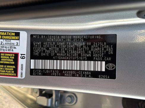 New 2026 Toyota Camry LE FWD image 34