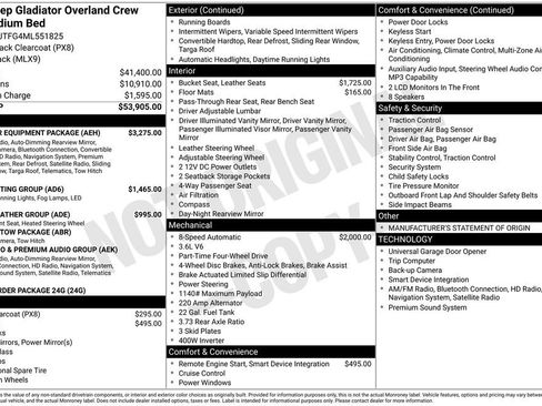 Used 2021 Jeep Gladiator Overland w/ Popular Equipment Package image 2