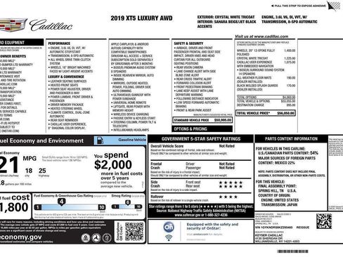 Used 2019 Cadillac XT5 Luxury image 42
