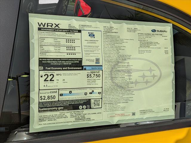 New 2026 Subaru WRX tS AWD/4WD image 20