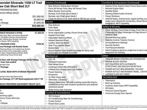 Used 2021 Chevrolet Silverado 1500 LT Trail Boss w/ Convenience Package II AWD/4WD image 6