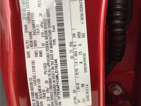 Used 2021 Ford Ranger Lariat w/ Equipment Group 501A High AWD/4WD image 18