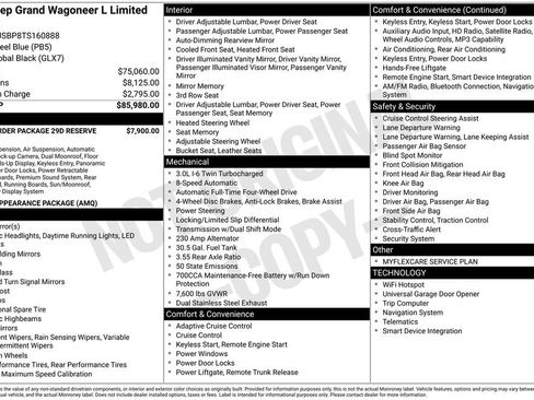 New 2026 Jeep Grand Wagoneer L Limited AWD/4WD image 41