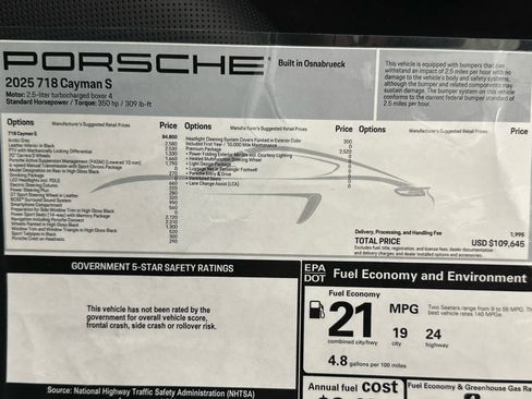 Used 2025 Porsche 718 Cayman S RWD image 33
