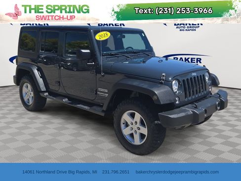 Used 2018 Jeep Wrangler Unlimited Sport S AWD/4WD image 1