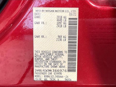 Used 2021 Nissan Altima 2.5 SR w/ SR Premium Package image 33