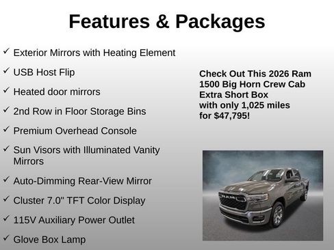 Used 2026 RAM 1500 Big Horn AWD/4WD image 21
