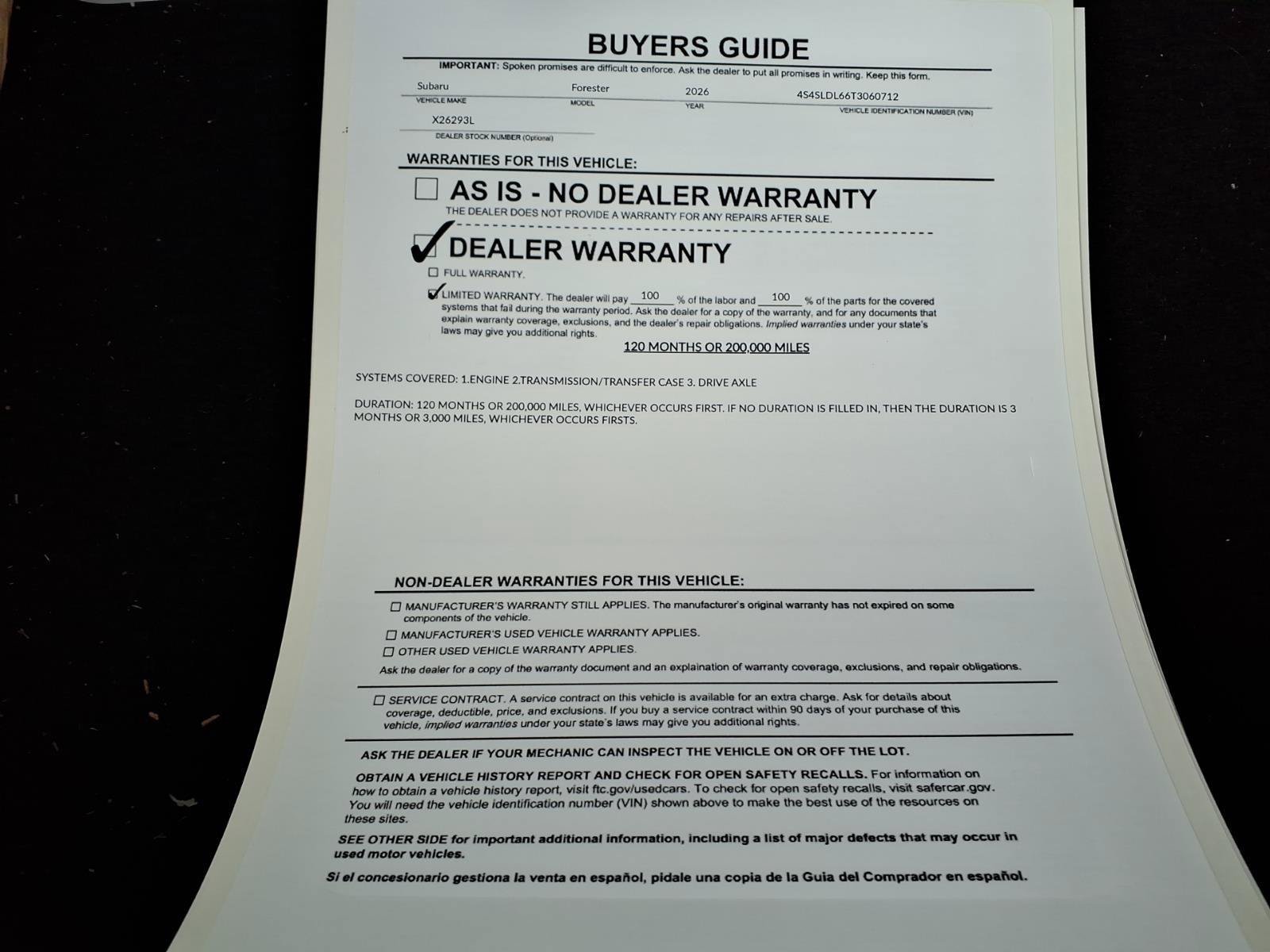 Certified 2026 Subaru Forester Wilderness w/ Wilderness Plus Package AWD/4WD image 36