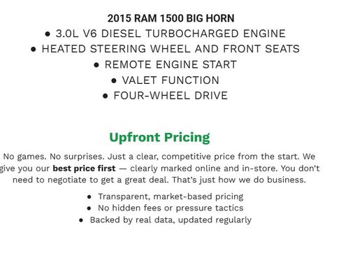 Used 2015 RAM 1500 Big Horn AWD/4WD image 2