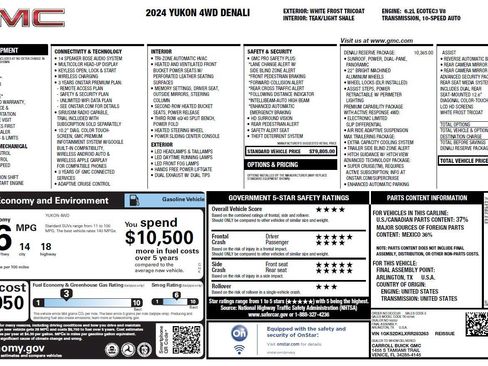 Used 2024 GMC Yukon Denali w/ Denali Reserve Package AWD/4WD image 3