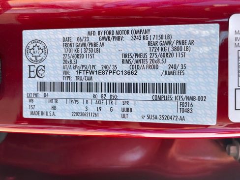 Used 2023 Ford F150 Lariat w/ Equipment Group 502A High AWD/4WD image 40