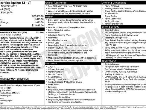 Used 2014 Chevrolet Equinox LT w/ Driver Convenience Package FWD image 10
