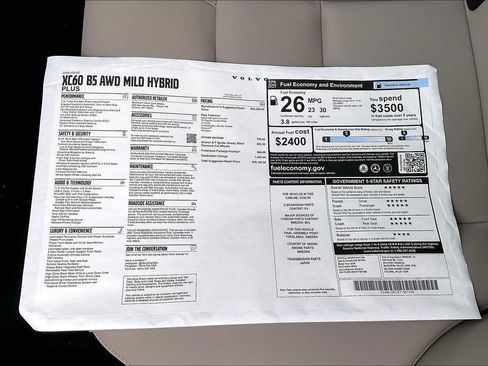 New 2026 Volvo XC60 B5 Plus w/ Protection Package Premier AWD/4WD image 15