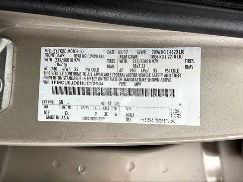 Used 2017 Ford Escape Titanium w/ Equipment Group 301A image 35