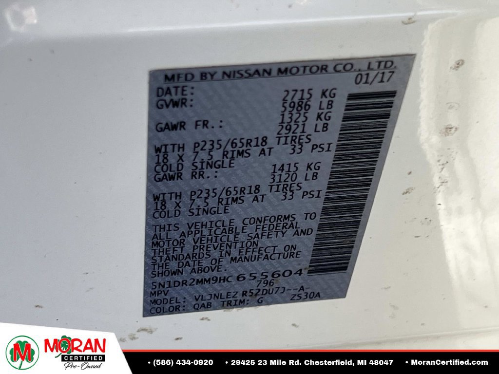 Used 2017 Nissan Pathfinder SV w/ Trailer Tow Package AWD/4WD image 19