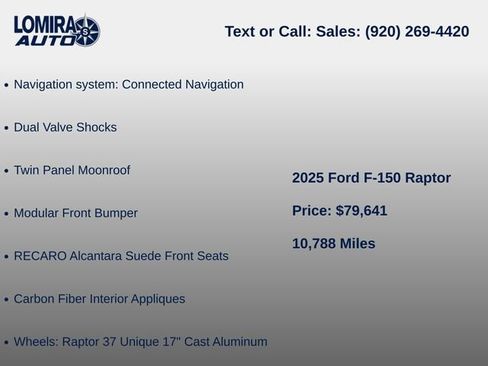 Used 2025 Ford F150 Raptor AWD/4WD image 8