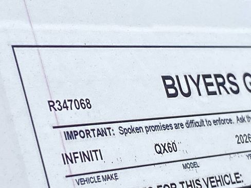Certified 2026 INFINITI QX60 Pure w/ Cargo Package AWD/4WD image 36
