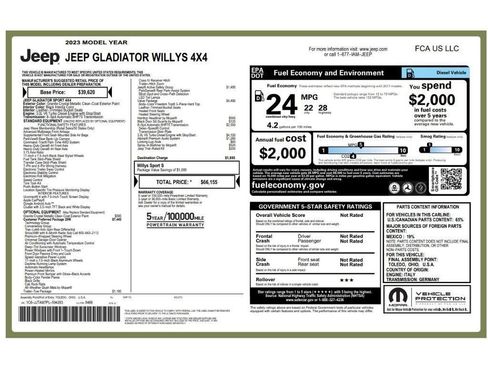 Used 2023 Jeep Gladiator Willys image 30