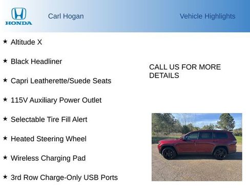 Used 2024 Jeep Grand Cherokee L Altitude AWD/4WD image 21