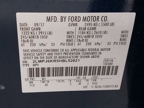 Used 2017 Lincoln MKX Select w/ Select Plus Package image 37