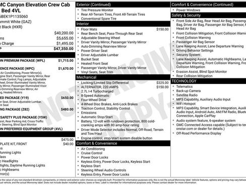 Used 2023 GMC Canyon Elevation w/ Elevation Premium Package AWD/4WD image 9