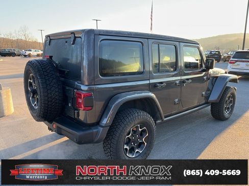Used 2021 Jeep Wrangler Unlimited Rubicon 4xe w/ Steel Bumper Group image 3