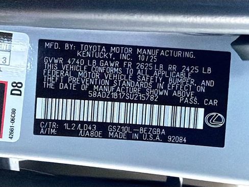 New 2025 Lexus ES 350 w/ Premium Package image 43