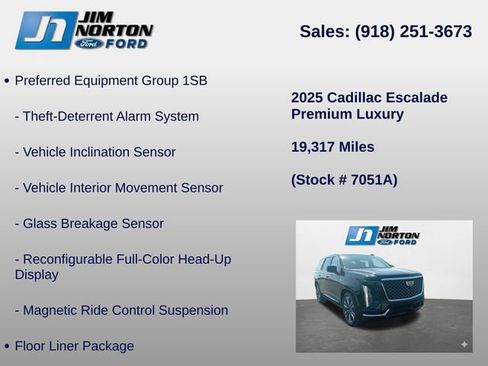 Used 2025 Cadillac Escalade Premium Luxury w/ Touring Package AWD/4WD image 15