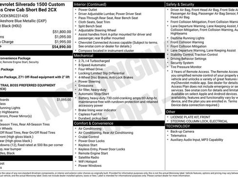 Used 2024 Chevrolet Silverado 1500 Custom Trail Boss image 6