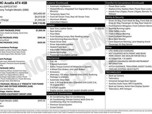 Used 2023 GMC Acadia AT4 w/ Technology Package AWD/4WD image 2