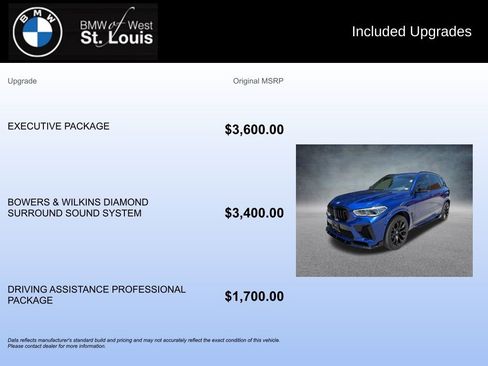 Used 2020 BMW X5 M Competition w/ Executive Package AWD/4WD image 20