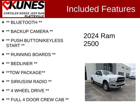 Used 2024 RAM 2500 Big Horn w/ Bed Utility Group AWD/4WD image 2