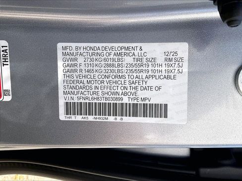 New 2026 Honda Odyssey Touring image 16