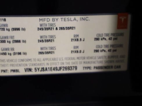 Used 2018 Tesla Model S P100D AWD/4WD image 34