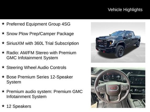 Used 2026 GMC Sierra 2500 AT4X w/ Snow Plow Prep/Camper Package AWD/4WD image 9