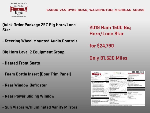 Used 2019 RAM 1500 Big Horn AWD/4WD image 3