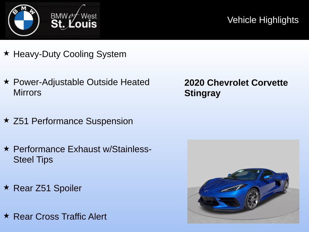 Used 2020 Chevrolet Corvette Stingray Preferred Conv w/ 2LT Preferred Equipment Group RWD image 24