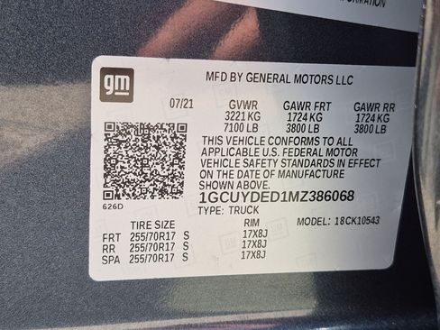 Certified 2021 Chevrolet Silverado 1500 LT AWD/4WD image 33