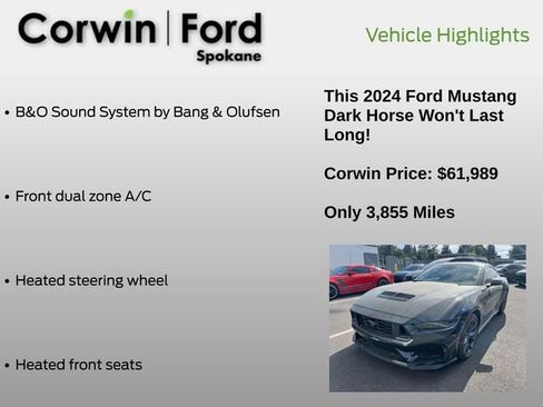 Certified 2024 Ford Mustang Dark Horse RWD image 12
