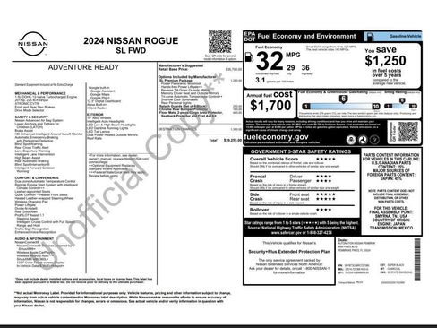 Used 2024 Nissan Rogue SL w/ SL Premium Package FWD image 15