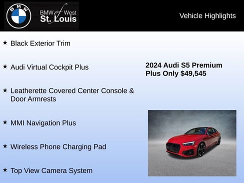 Used 2024 Audi S5 Premium Plus w/ Premium Plus Package image 31