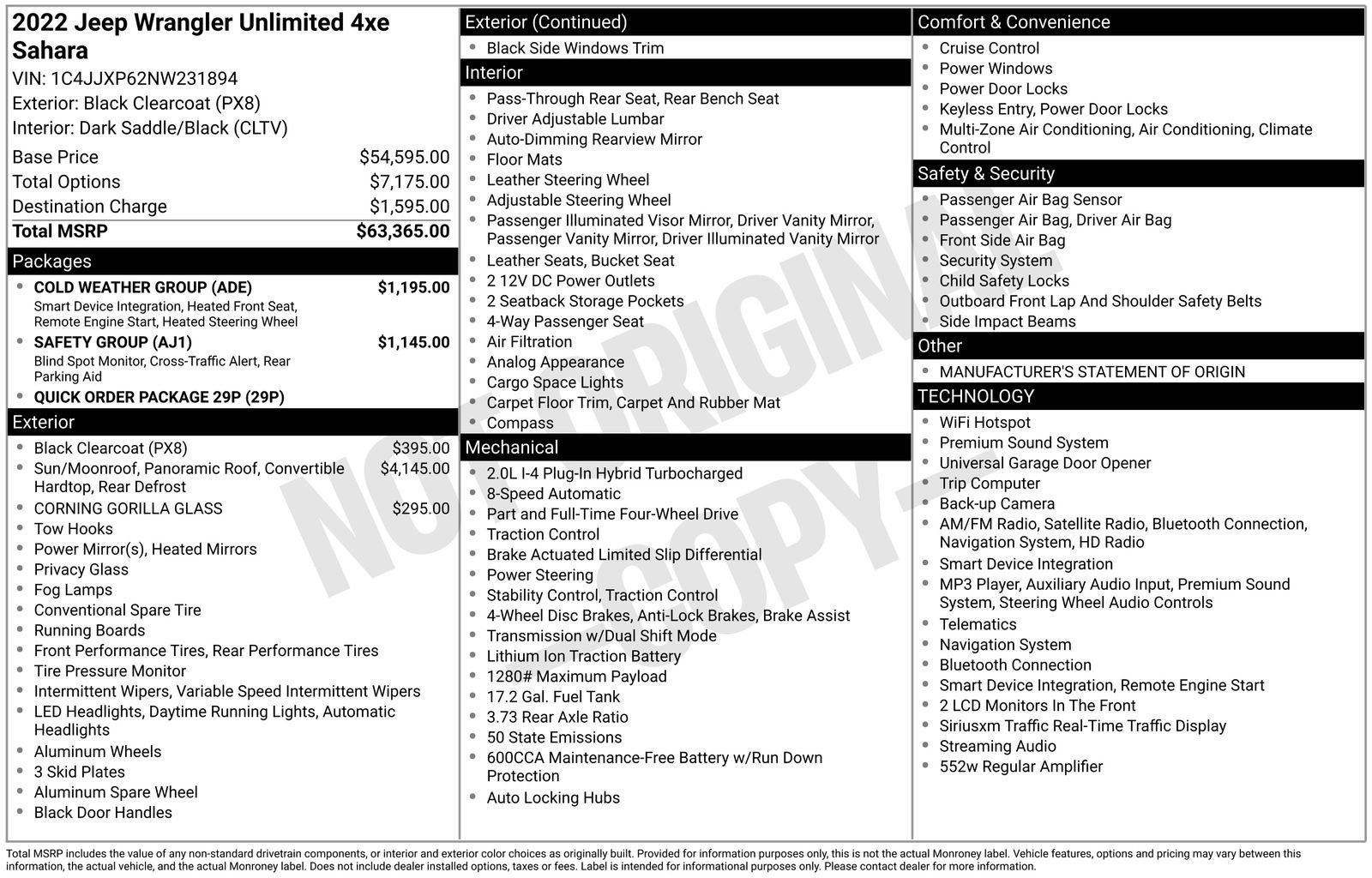 Used 2022 Jeep Wrangler Unlimited Sahara w/ Cold Weather Group AWD/4WD image 5
