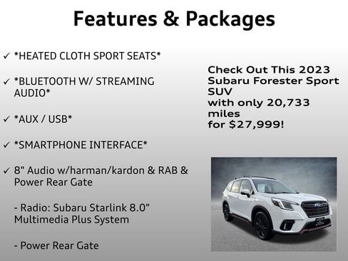 Used 2023 Subaru Forester Sport image 8