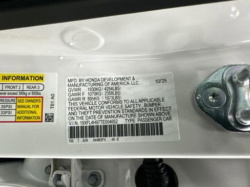 New 2026 Honda Civic Sport Touring image 33