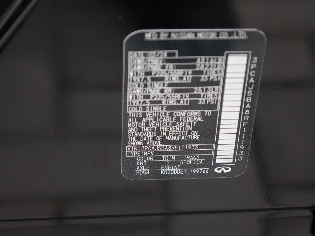 Certified 2024 INFINITI QX50 Luxe FWD image 44